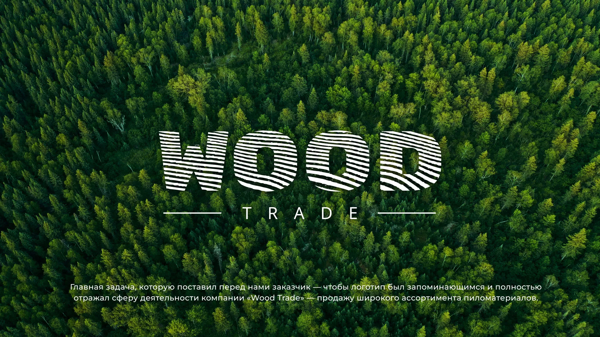 Разработка логотипа для компании «Wood Trade» в Ипатово