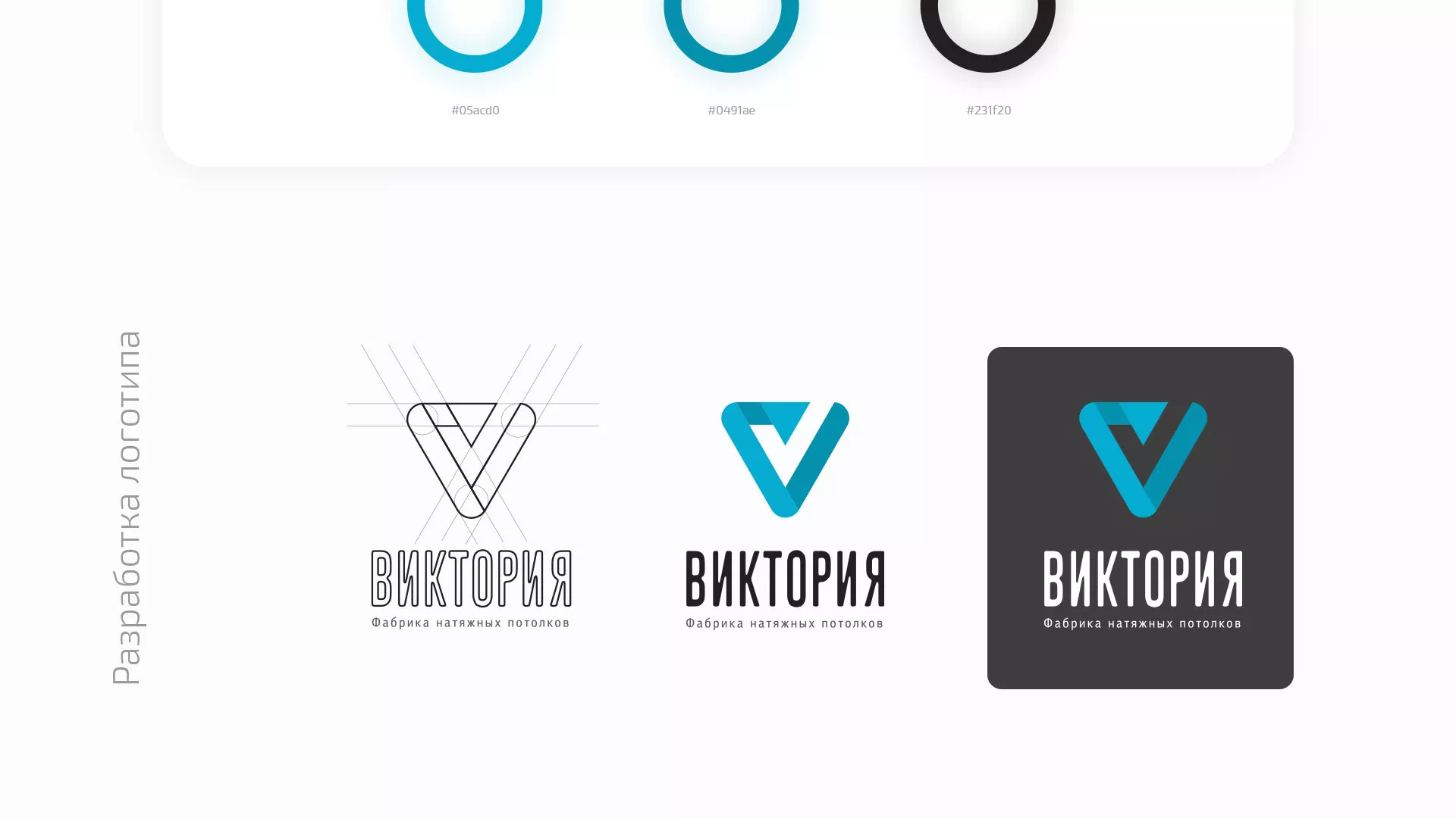 Разработка фирменного стиля компании по продаже и установке натяжных потолков в Ипатово