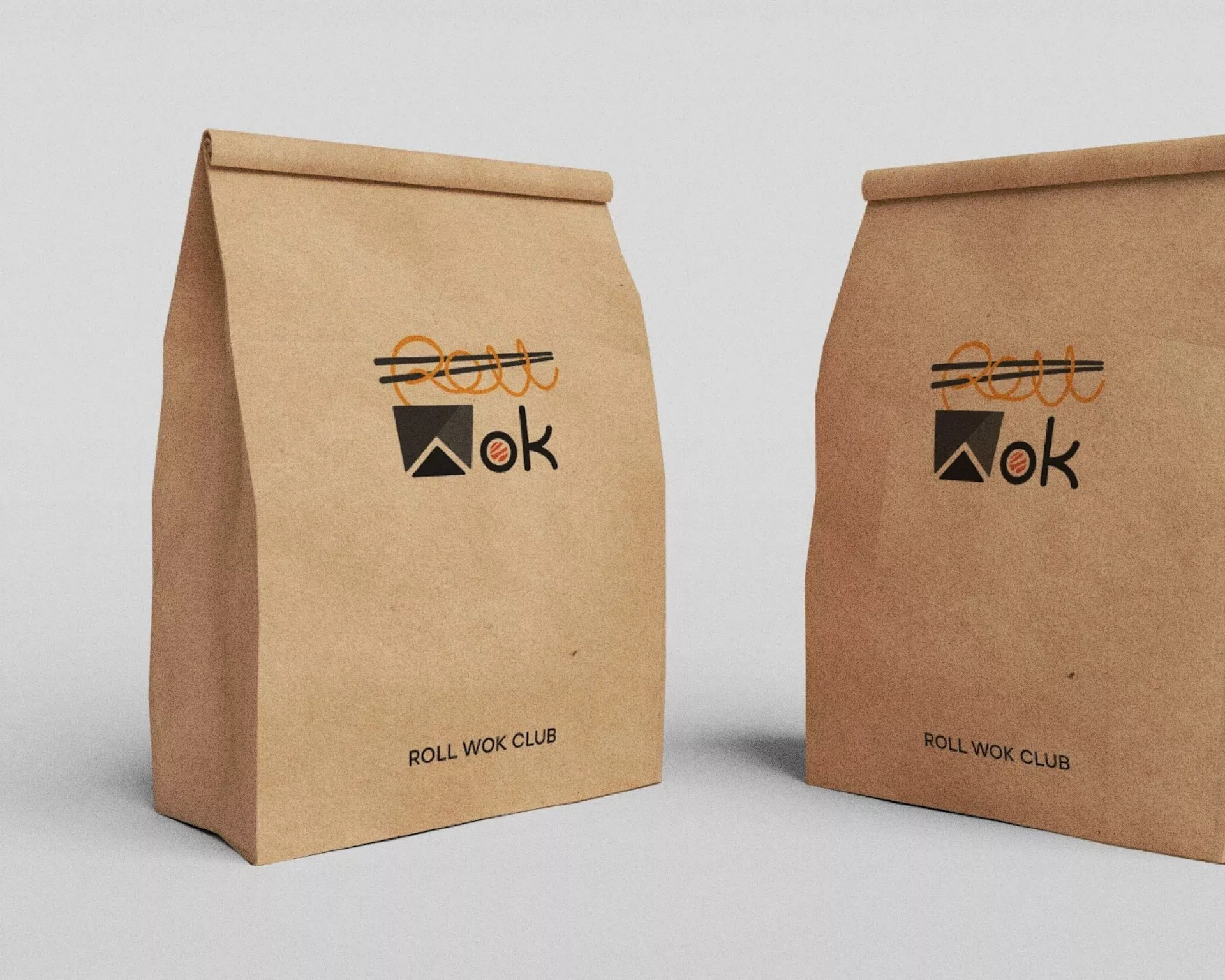 Создание дизайна упаковки суши-бара «Roll Wok Club» в Ипатово